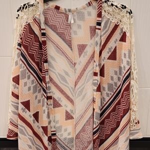 Womens Vanity Size M Open Kimono